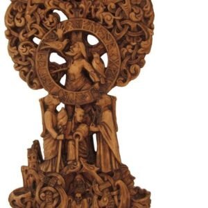 Magicun Altar~World Tree Yggdrasil Wall Plaque Wood Finish