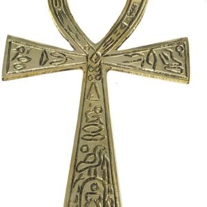Witchcraft~Brass Ankh Brass Large ( 3 1/2" x 6 1/2") For Altar Or Wall… (golden)