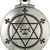 Soloman Pentant~Pewter Talisman Hexagram of Solomon Pentacle Seal Pendant