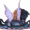 Fantasy Collection~ Spirit Bond Purple Pink Unicorn Fairy Companion Figurine, Polyresin, One Size