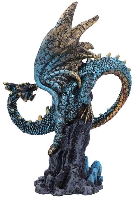 Fantasy Collection~ U5071R0 Hear Me Roar Blue Dragon Calling Figurine, Polyresin, One Size