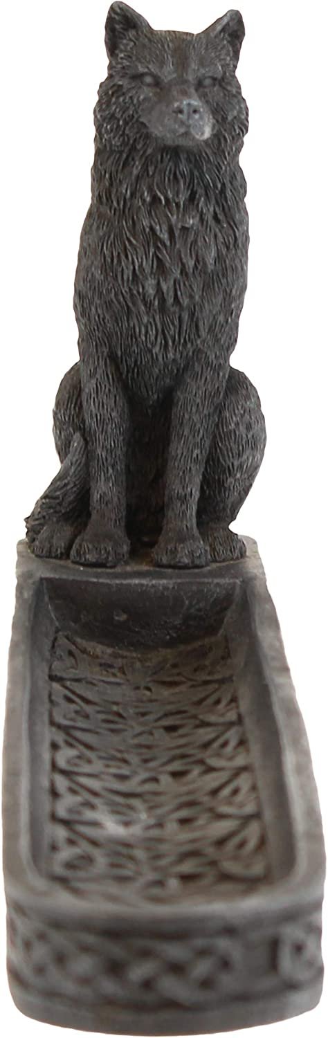 Animal Collection~ Catching The Scent Incense Burner 25cm, Resin, Black