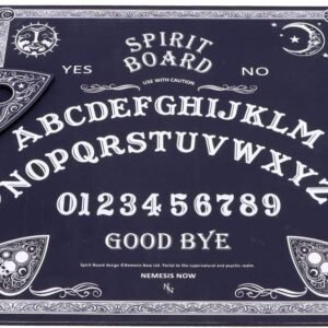 Wiccan Collection~Black and White Spirit Board with Planchette, MDF/Polyester, 38.5cm