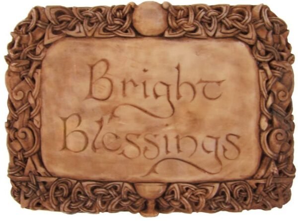 Magicun Altar~Bright Blessings Wall Plaque Wood Finish