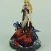 Magic  Collection~Resin Statues James Ryman Dragon Bathers Statue 4.5 X 7.5 X 4 Inches Red