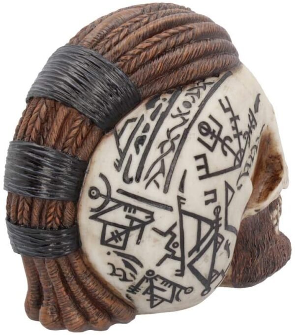 Mythology Collection~ Ragnar Skull 16cm Figurine Ivory, Resin