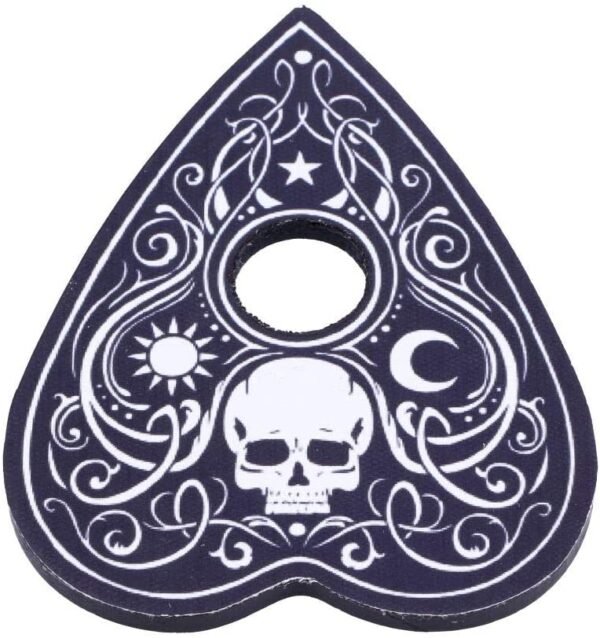 Wiccan Collection~Black and White Spirit Board with Planchette, MDF/Polyester, 38.5cm