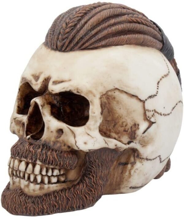 Magicun N.Giftware~Ragnar Skull 16cm Figurine Ivory, Resin