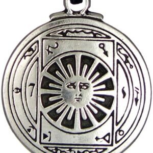 Soloman Pentant~Pewter Talisman for Invisibility Black Pullet Pentacle Necklace Pendant