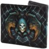 Artist Collections~ Wings of Death James Ryman Wallet 10cm Blue, PU