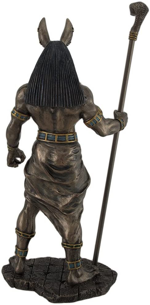 Magicun  Collection~Anubis Holding Cobra Head Scepter Statue