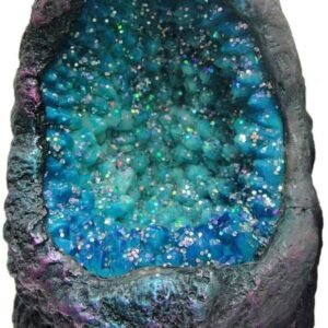 Fantasy Collection~ Sapphire Crystal Cavern Light 10cm Blue, Resin