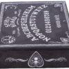 Wiccan Collection~Black and White Spirit Board and Planchette Jewellery Storage Box with Mirror, MDF, One Size