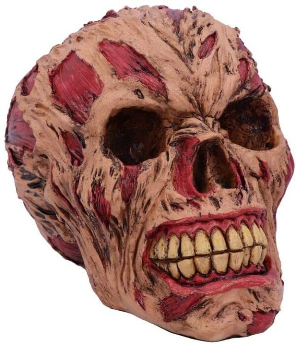 Dark Collection~D4964R0 Hoard Rotting Zombie Skull Ornament, Flesh Colour, One Size