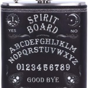 Magicun N.Giftware~Black White Spirit Board Drinking Hip Flask, us:one Size