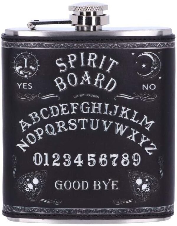Magicun N.Giftware~Black White Spirit Board Drinking Hip Flask, us:one Size
