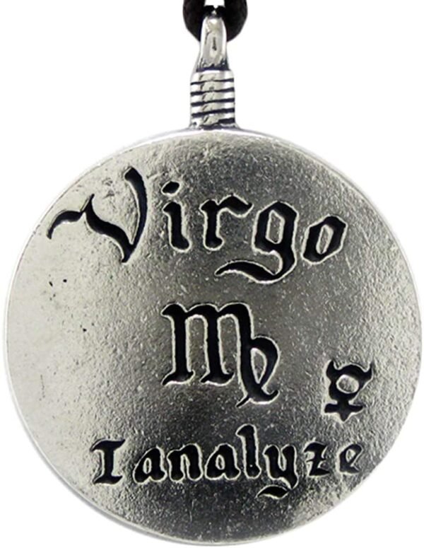 Soloman Pentant~Pewter Virgo"The Virgin" Zodiac Sign Astrology Pendant