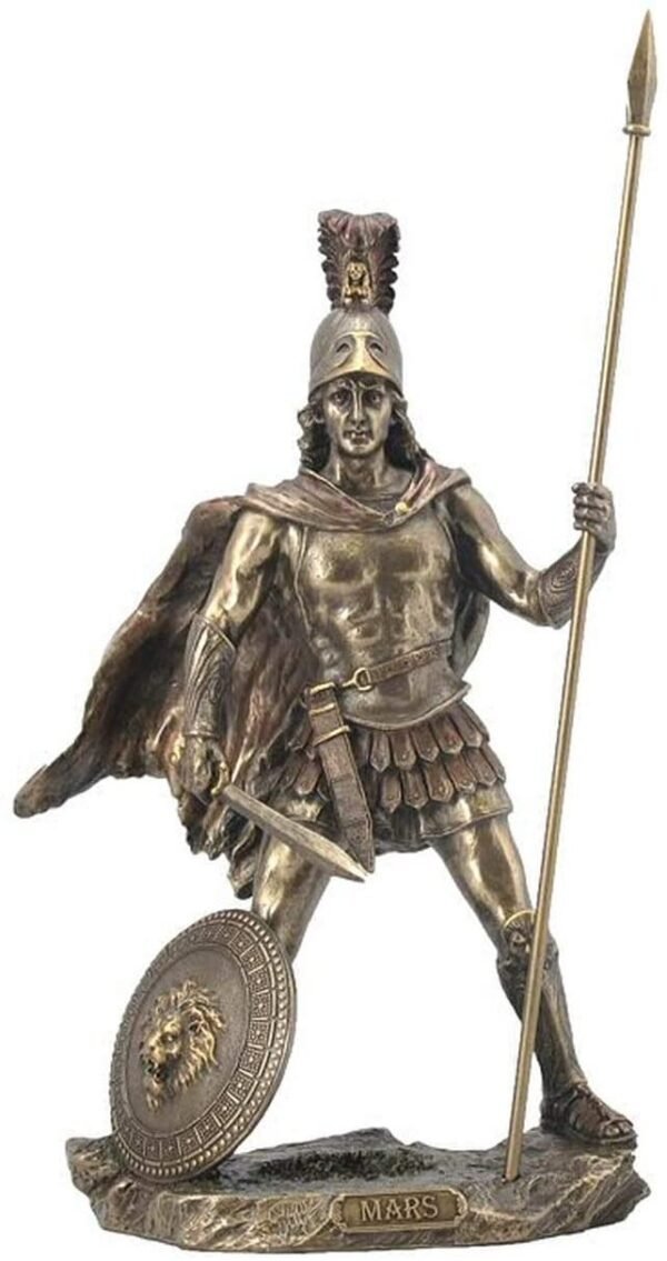 Magicun  Collection~Mars / Ares Statue Sculpture - Roman God of War (Cold Cast Bronze)