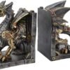 Steampunk Collection~Dracus Machina Bookends 27cm, Bronze