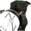 Magicun N.Giftware~Guzzlers Staffordshire Bull Terrier Wine Bottle Holder 20cm Black