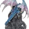 Fantasy Collection~ Dragons Intrigue Backflow Incense Burner 21.5cm, Blue
