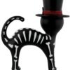Grindstore Day Of The Dead Cat In The Hat Black Ornament 20cm
