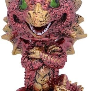Nemesis Now Bobling Red Metallic Dragon Bobble Head, Polyresin, 9.5cm