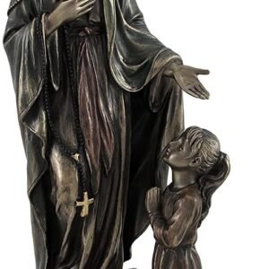 Magic  Collection~Our Lady of Lourdes Blessed Virgin Mary Bronzed Statue