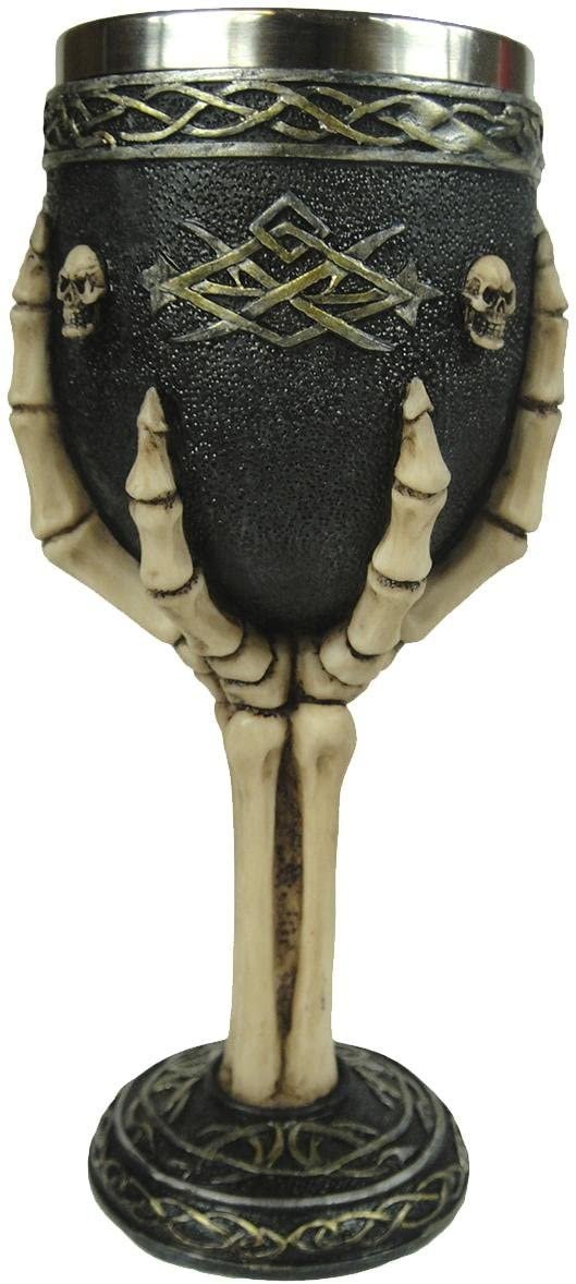 Dark Collection~Tribal Skeleton Goblet Goblet 22cm Black