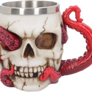 Dark Collection~B4695N9 Devoured Tankard 16cm, Resin w/stainless steel insert, Red, One Size