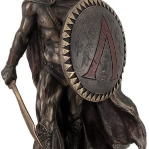 Magic  Collection~Spartan King Leonidas with Sword and Shield Bronzed Statue