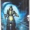 Magicun N.Giftware~Hell Rider James Ryman Hip Flask 13cm Blue
