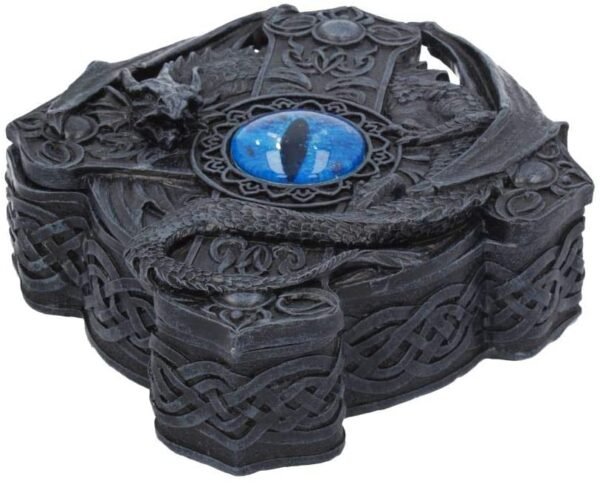 Fantasy Collection~ Ice Dragon Cross Box 16.5cm, Black