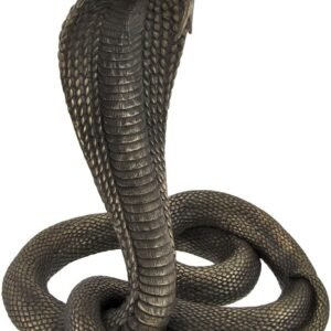 Magicun  Collection~Large Bronzed King Cobra Statue