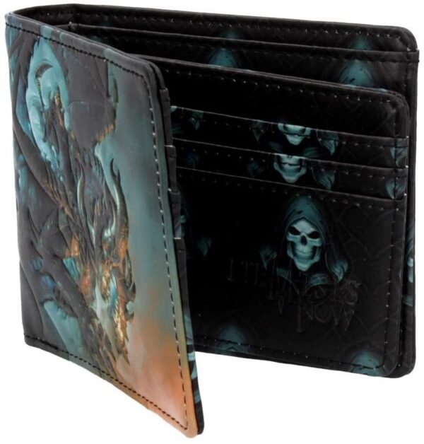 Artist Collections~ Wings of Death James Ryman Wallet 10cm Blue, PU