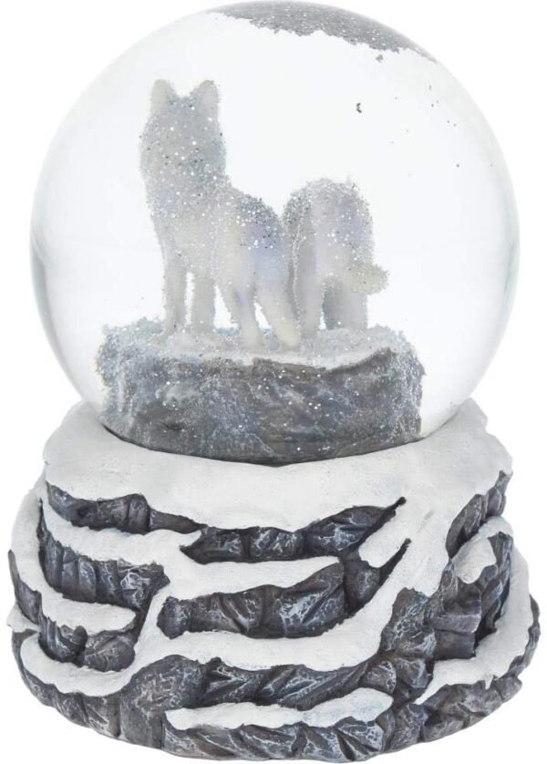 Magicun N.Giftware~White, Warriors of Winter Lisa Parker Snowglobe 14.5cm, Resin and Glass