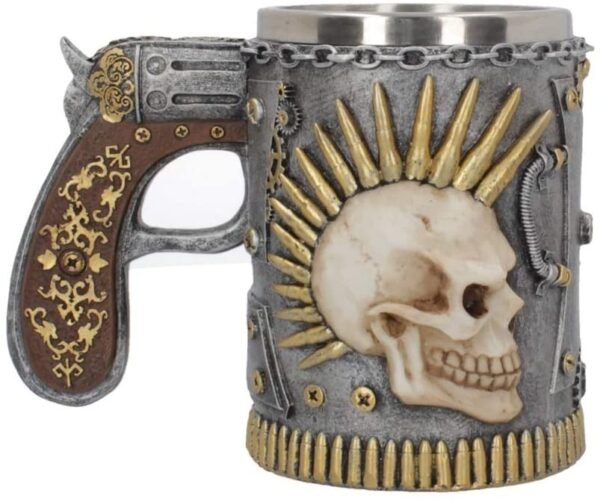 Dark Collection~Russian Roulette Tankard Mug 17cm Silver