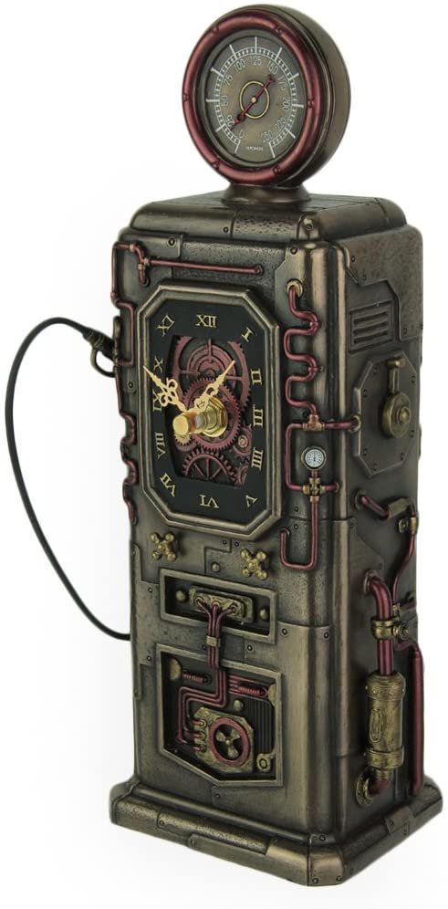Magic  Collection~Steampunk Fuel Dispenser Working Clock Tower Statue