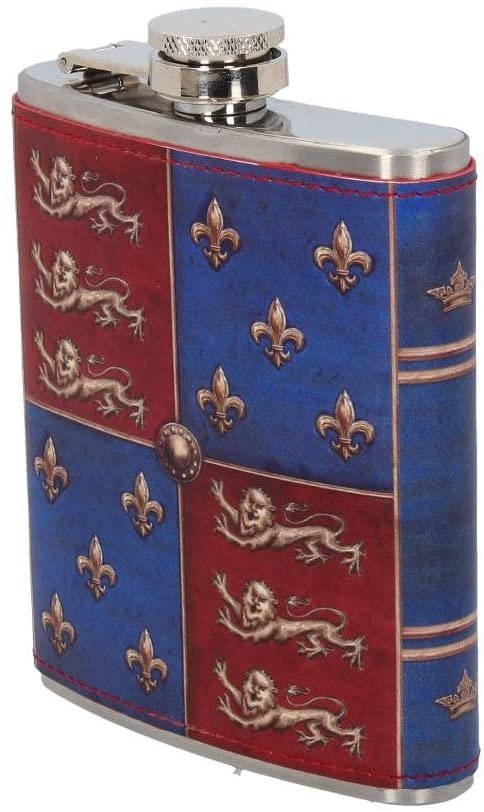 Mythology Collection~ Medieval Hip Flask 13cm Blue