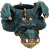 Fantasy Collection~ Dozing Dragon Plant Pot 31.8cm, Resin, Green, One Size