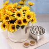 Witchcraft~SNAIL GARDEN Artificial Sunflower, 6 Bunches Silk Sunflowers Bouquet-7 Heads 3" Real Looking Fake Helianthus Per Pack with Green Leaves for Home Office Wedding Garden Party Decoration