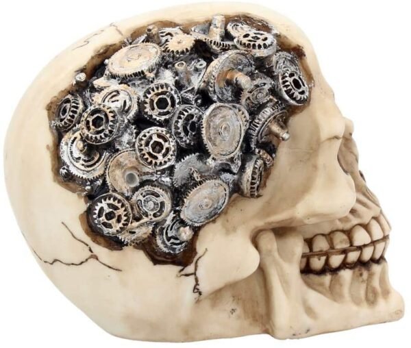 Steampunk Collection~Clockwork Cranium Figurine 15cm Ivory