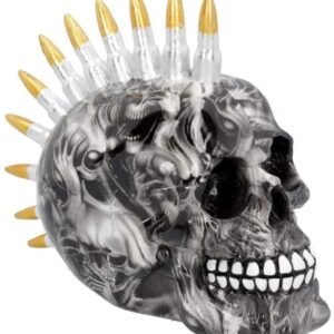 Dark Collection~D4547N9 Soul Bullet Skull 18.5cm Figurine, Black, One Size