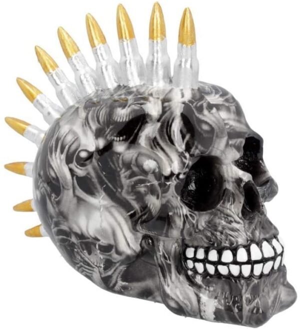 Dark Collection~D4547N9 Soul Bullet Skull 18.5cm Figurine, Black, One Size