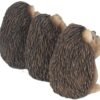 Magicun N.Giftware~Three Wise Hedgehogs Figurine 9cm Brown