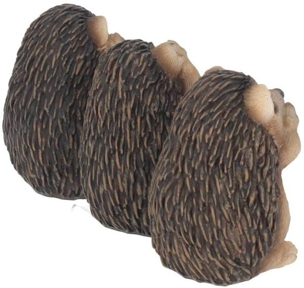 Magicun N.Giftware~Three Wise Hedgehogs Figurine 9cm Brown