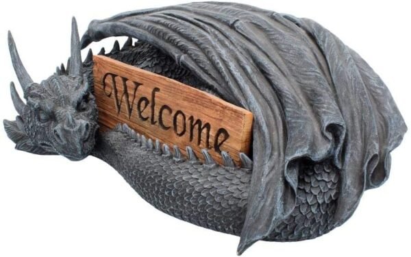 Nemesis Now Dragon's Welcome Figurine 32cm Black
