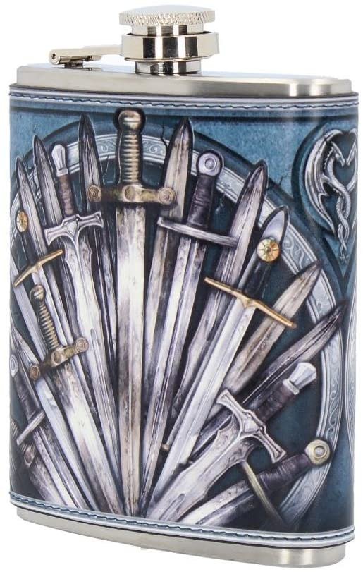 Mythology Collection~ Sword Hip Flask 13cm Blue