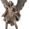Magic  Collection~11.4 Inch Archangel Saint Michael Unsheathing The Sword Antique Bronze Finish Guardian Angel Statue