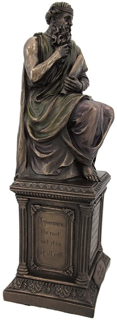 Magic  Collection~Bronze Finish Plato Statue Philosophy